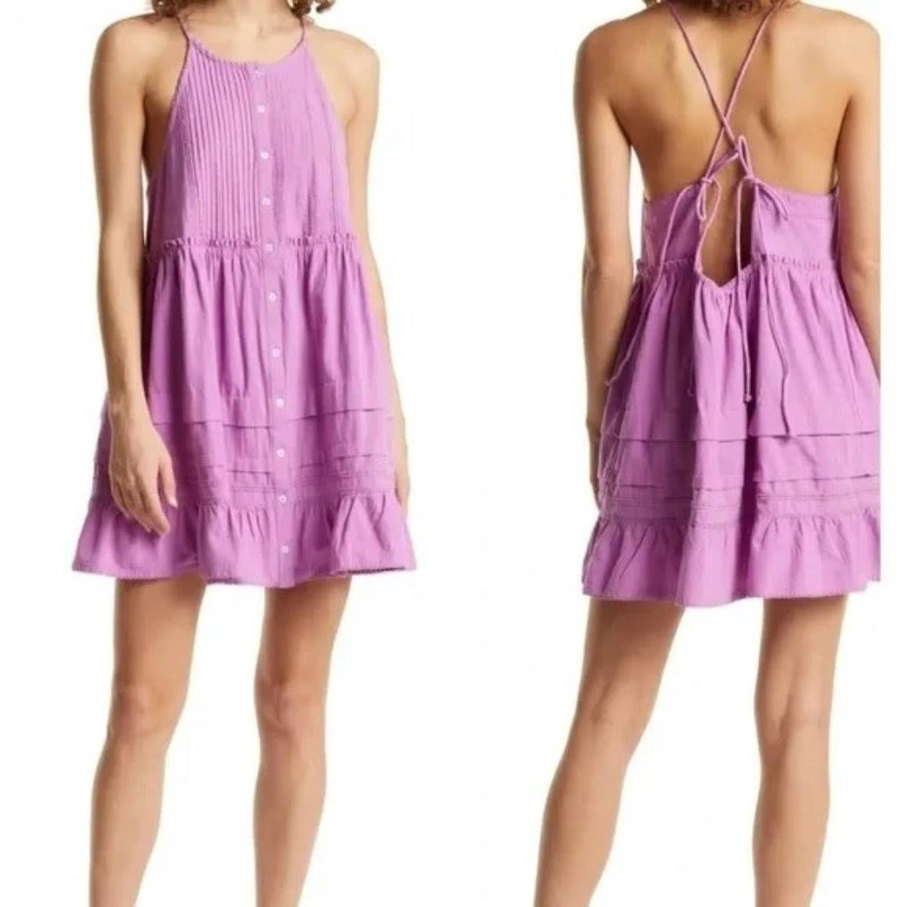 Free People Desert Days Sundress in Dramatic Orchid